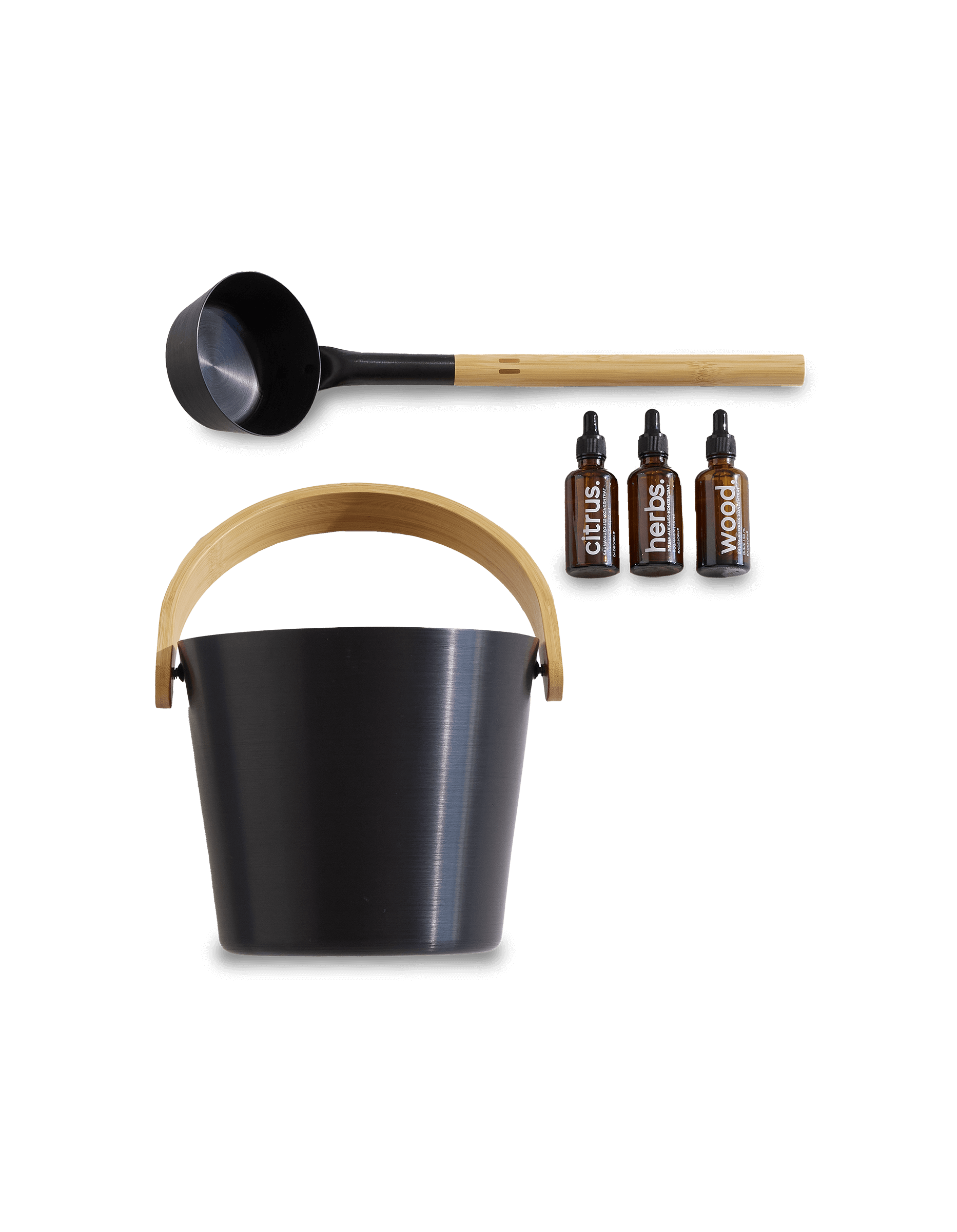 Saunakübel und Kelle