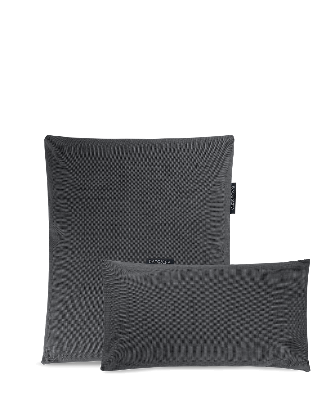 Badesofa Rückenkissen Größe Small und Fusskissen in Anthrazit 