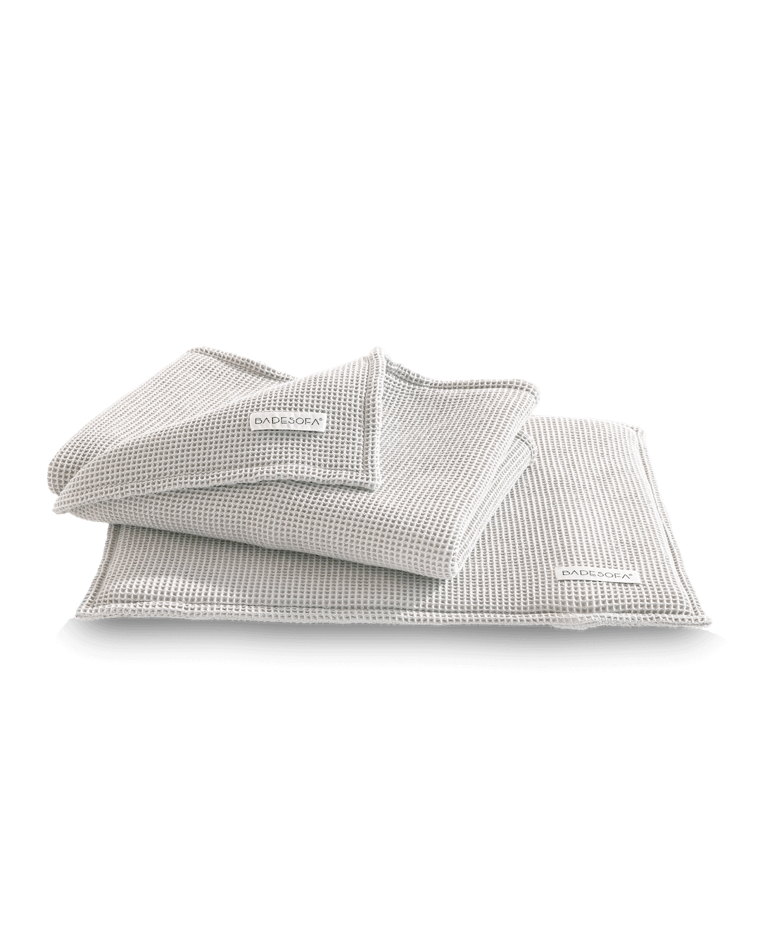 Saunasitzkissen und Saunatuch in Grau 